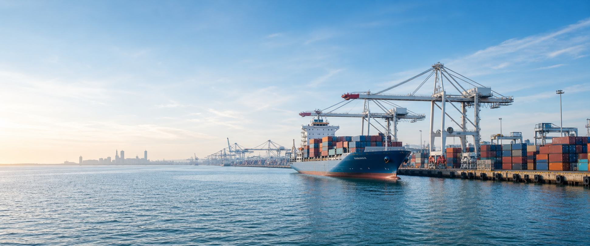 Industrial procurement services and warehouse logistics products at an Australian port